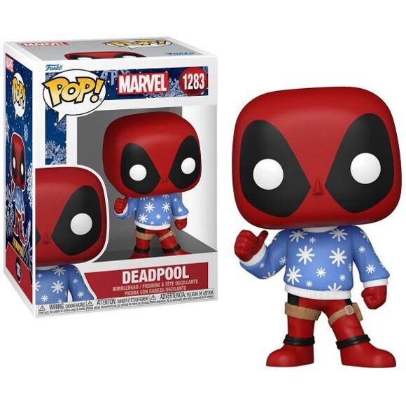 Deadpool w/Sweater (Marvel) Funko Pop! Holiday - Picture 1 of 1